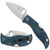 Spyderco LeafJumper Lock Back Blue FRN Handle Satin Blade C262PBLK390