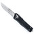 Microtech Combat Troodon S/E Black Handle Stonewash Serrated 143-11