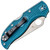 Spyderco Stretch 2 Lightweight Lock Back Blue FRN Handle Satin Blade C90FP2K390