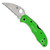 Spyderco Salt 2 Lock Back Green FRN Handle Satin Serrated LC200N Wharncliffe Blade C88FSWCGR2