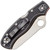 Spyderco Rescue 3 Lightweight Thin Red Line Lock Back Black FRN Handle Satin Serrated VG-10 Blade C14FSBKRD3