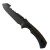 Toor Knives Egress Fixed Blade Outlaw Ebony Handle Black Blade