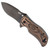 Zero Tolerance 0350HB Assisted Liner Lock Flipper VZ Hyena Brown and Black G-10 Handle DLC Blade