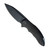 We Knife Co. Makani Frame Lock Black Titanium Handle Blackwashed Blade Limited Edition WE21048-1