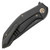 We Knife Co. Merata Frame Lock Black Titanium Handle Blackwashed Blade Limited Edition WE22008A-1