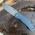 McNees Knives PM MAC 2 3.5 Smooth Atomic Blue Bronze Titanium Handle Matte Stonewash Magnacut Blade