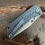 McNees Knives PM MAC 2 3.5 Fastback Blue Titanium Handle Matte Stonewash Magnacut Blade