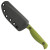 Toor Knives Skallywag Tactical Mutiny Fixed Blade Sea Green Aluminum Handle Black Blade
