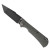 Toor Knives Chasm XLT Frame Lock Stealth Gray G-10 Handle Black Oxide Blade