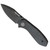 Eikonic Knives Jonas Iglesias Kasador Liner Lock Night Black Micarta Handle Black Stonewash Blade