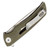 Eikonic Knives SharpByDesign Aperture Liner Lock Olive Canvas Micarta Handle Satin Blade