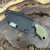 Blackside Customs Strider Knives SLCC Fixed Blade Tanto OD Green G10 Handle OD Green Blade SLCCOD