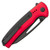 Civivi Sentinel Strike Button Lock Red Handle With Black FRN Integral Backspacer Black Blade C22025B-1