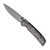 Civivi Imperium Liner Lock Gold Shred Carbon Fiber Handle Stonewashed Blade C2106A
