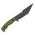 Toor Knives Tanto Fixed Blade Phosphor Green G10 Handle Black KG Gunkote Blade Limited Edition