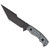 Toor Knives Tanto Fixed Blade Thunder Gray G10 Handle Black KG Gunkote Blade Limited Edition
