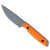 Toor Knives Field 3.0 Fixed Backcountry Blaze Orange G10 Handle Gray Blade