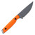 Toor Knives Field 3.0 Fixed Backcountry Blaze Orange G10 Handle Gray Blade