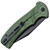 Civivi Cogent Button Lock Green Micarta Handle Blackwashed Combo Blade C20038E-4