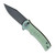 Civivi Cogent Button Lock Natural Jade G10 Handle Blackwashed  Blade C20038D-3