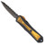 Heretic Knives Manticore E D/E Black Handle w/ Ultem Inlays DLC Full Serrated Blade H028-6C-ULTEM