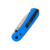 Knafs Lander Liner Lock Blue G10 Stonewash D2 Blade 00065