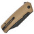 Civivi Bhaltair Liner Lock Tan Coarse G10 Handle Black Blade C23024-2