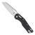 Microtech MSI RAM-LOK S/E Black Tri-Grip Polymer Black Stonewash Full Serrated 210T-12PMBK