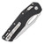 Microtech MSI RAM-LOK S/E Black Tri-Grip Polymer Black Stonewash Full Serrated 210T-12PMBK