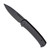 Civivi Cetos Frame Lock Coarse Black Micarta Show Side Handle Blackwashed Blade C21025B-2