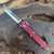 Microtech Ultratech Hellhound Merlot Stonewash Standard Signature Series 119-10MRS