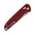 Tactile Knife Co. Maverick Crossbar Lock Red G10 Handle Stonewash Magnacut Blade