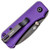 Civivi Baby Banter Liner Lock Purple G10 Handles Blackwashed Blade C19068S-4