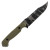 Toor Knives Valor Fixed Blade Jungle Green G10 Handle Tiger Stripe Camo Black Oxide Blade