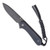 Civivi Elementum Fixed Blade Black G10 Handles Blackwashed Blade C2105A