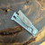 Reate EXO Mini S/E Gravity Knife Titanium Handle w/ Green Micarta Inlay Stonewash Standard Blade