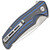 Civivi Incite Liner Lock Blue Layered G10 And Carbon Fiber Handles Satin Blade C908B