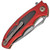 Civivi Shard Liner Lock Red G10 Handles With Carbon Fiber Overlay Satin Blade C806D