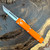 Microtech Ultratech Hellhound Orange Stonewash Standard Signature Series 119-10ORS