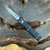 Microtech UTX-70 D/E Black Handle Apocalyptic Full Serrated Blade 147-12AP
