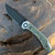 Brian Brown Raptor V2 Frame Lock Titanium Handle w/ Gecko Camo Carbon Inlay Black PVD Blade AE Custom Shop