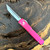 Microtech Ultratech T/E Pink Handle Stonewash Blade Partial Serrated 123-11PK