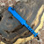 Heretic Knives Hydra OTF Auto Recurve Blue Two-Tone Black Standard H008-10A-BLU