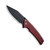 Civivi Tranquil Liner Lock Burgundy G10 Handles Black Blade C23027-2