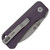 Civivi Baby Banter Wharncliffe Liner Lock Purple Canvas Micarta Handles Stonewashed Blade C19068SC-2