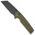 Civivi Amirite Button Lock OD Green Coarse G10 Handles Black Blade C23028-3