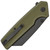 Civivi Amirite Button Lock OD Green Coarse G10 Handles Black Blade C23028-3
