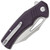 Civivi BullTusk Liner Lock Purple Canvas Micarta Handles Satin Blade C23017-3