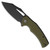 Civivi BullTusk Liner Lock OD Green Coarse G10 Handles Blackwashed Blade C23017-2