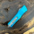 Microtech Combat Troodon D/E Turquoise Apocalyptic Standard 142-10APTQ
